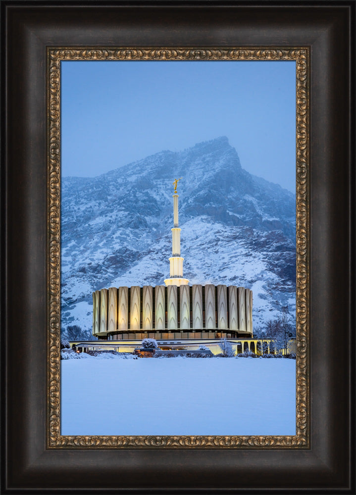 Provo Temple - Snowy Mountain by Scott Jarvie