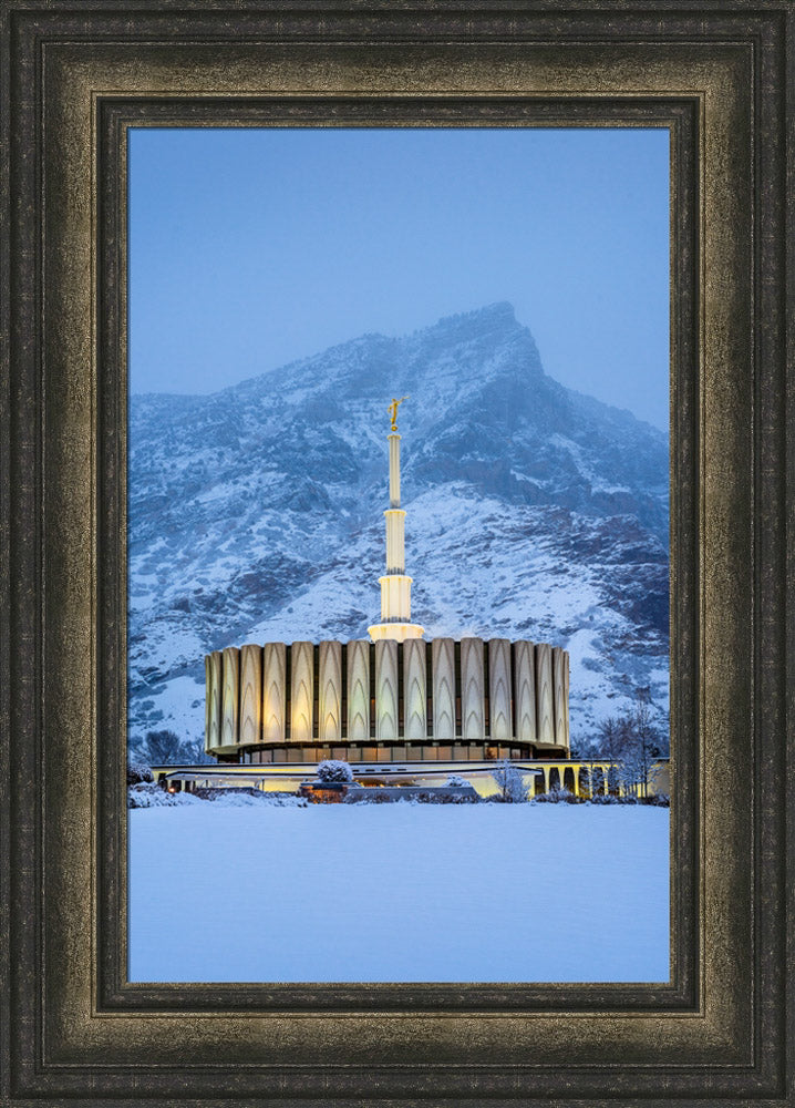 Provo Temple - Snowy Mountain by Scott Jarvie