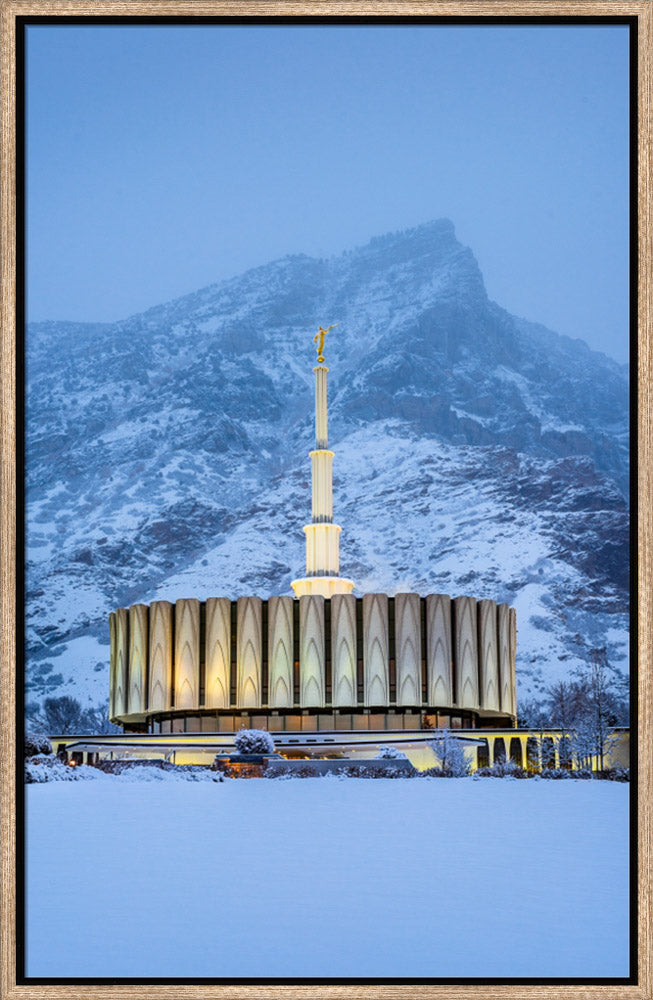 Provo Temple - Snowy Mountain by Scott Jarvie