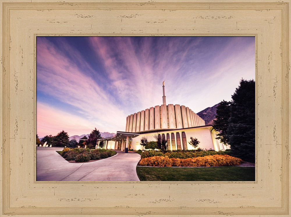 Provo Temple - Sunrise Walkway by Scott Jarvie