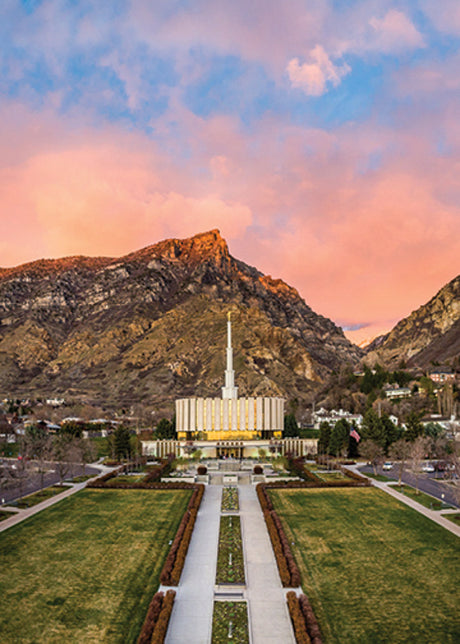 Provo Temple - Sunset Over the Mountain by Scott Jarvie