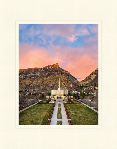 Provo Temple - Sunset Over the Mountain by Scott Jarvie