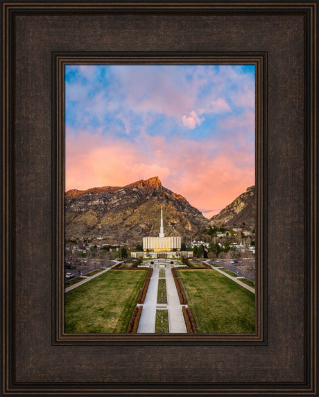 Provo Temple - Sunset Over the Mountain by Scott Jarvie