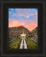 Provo Temple - Sunset Over the Mountain by Scott Jarvie