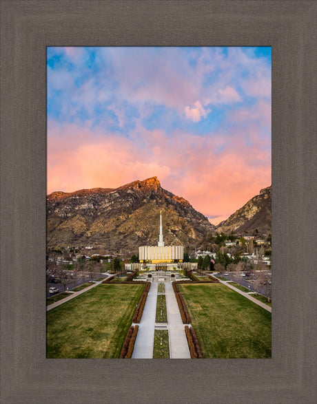 Provo Temple - Sunset Over the Mountain by Scott Jarvie