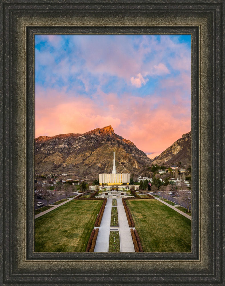 Provo Temple - Sunset Over the Mountain by Scott Jarvie