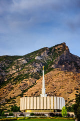 Provo Temple - Vertical Mountains by Scott Jarvie