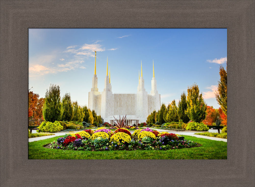 Washington DC Temple - Flowers by Scott Jarvie