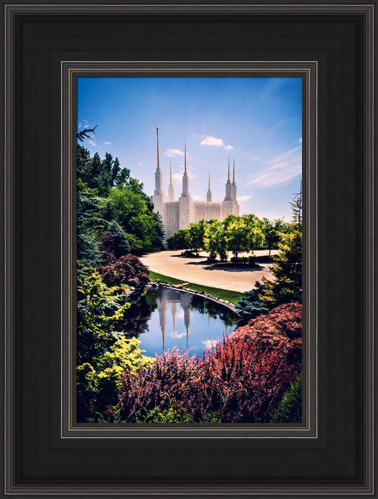 Washington DC Temple - Daytime Reflection by Scott Jarvie