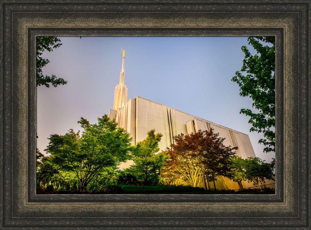 Seattle Temple - Sunset from the Side by Scott Jarvie