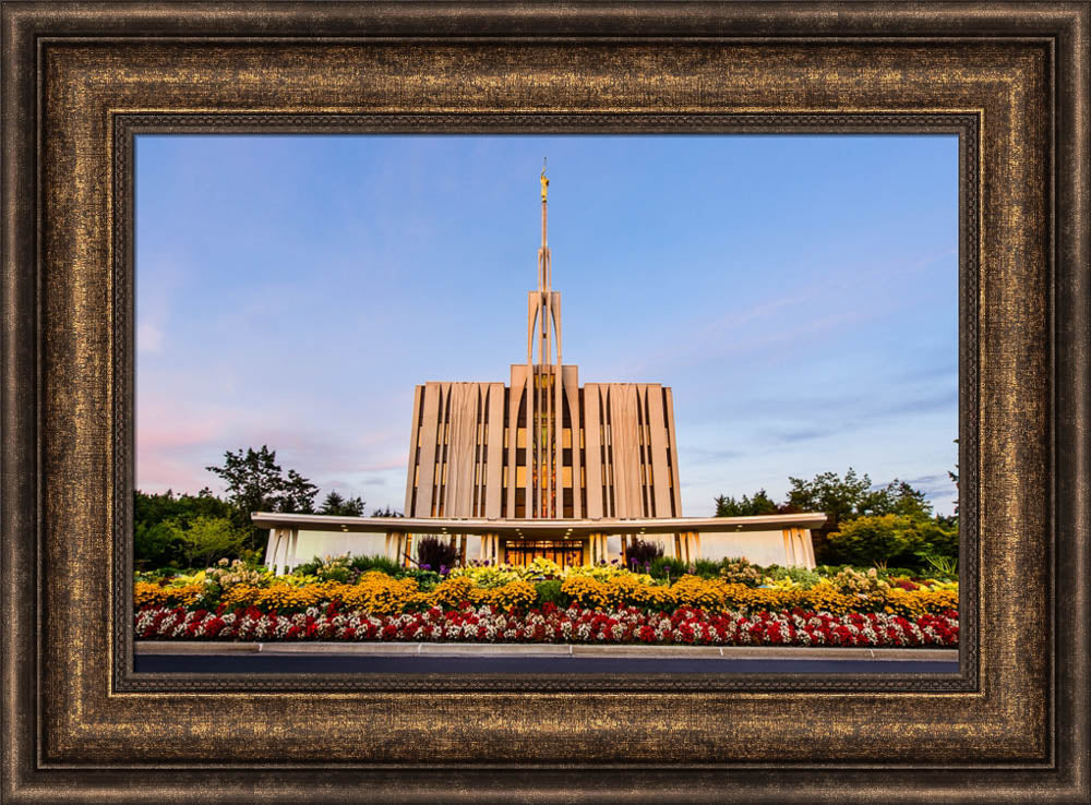 Seattle Temple - Flower Garden by Scott Jarvie