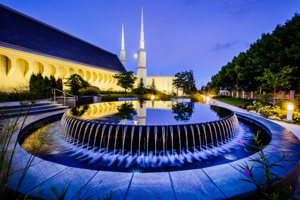 Boise Temple - Reflection Pool by Scott Jarvie