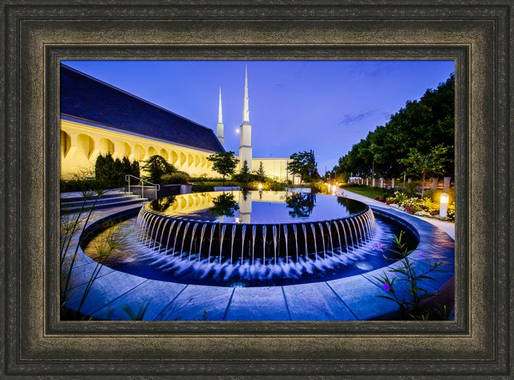 Boise Temple - Reflection Pool by Scott Jarvie