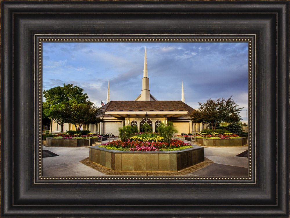 Boise Temple - Flowers by Scott Jarvie