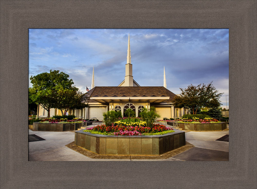 Boise Temple - Flowers by Scott Jarvie