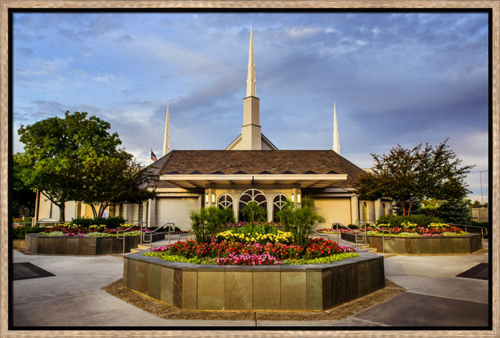 Boise Temple - Flowers by Scott Jarvie