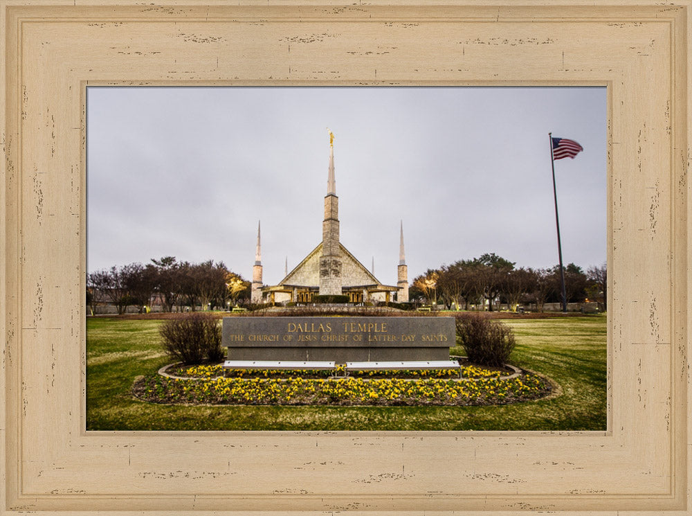 Dallas Temple - Sign by Scott Jarvie