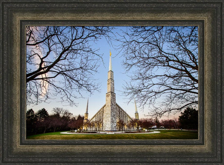 Chicago Temple - Through Trees Horizontal by Scott Jarvie