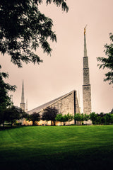 Chicago Temple - Cloudy Skies by Scott Jarvie