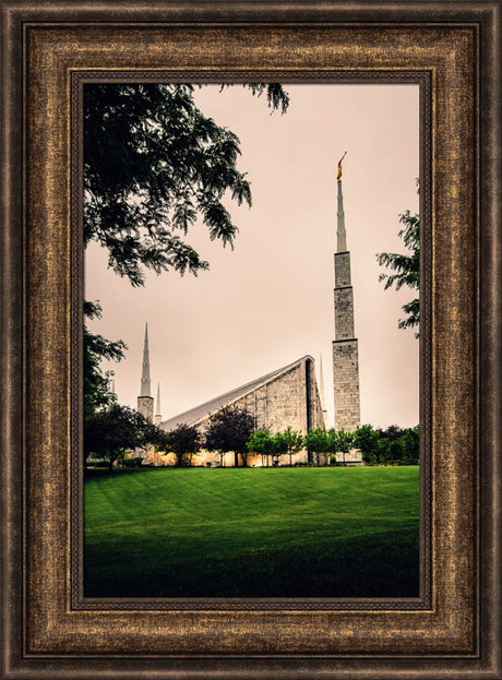 Chicago Temple - Cloudy Skies by Scott Jarvie