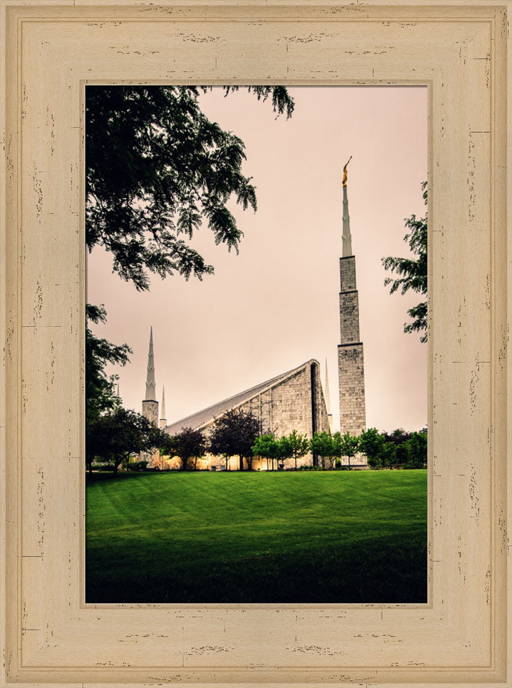 Chicago Temple - Cloudy Skies by Scott Jarvie