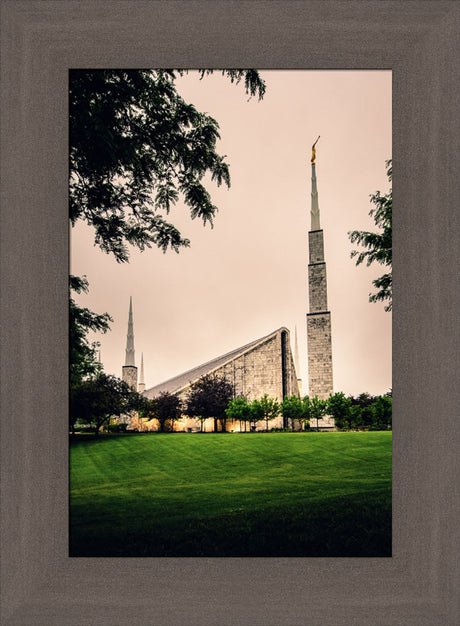 Chicago Temple - Cloudy Skies by Scott Jarvie