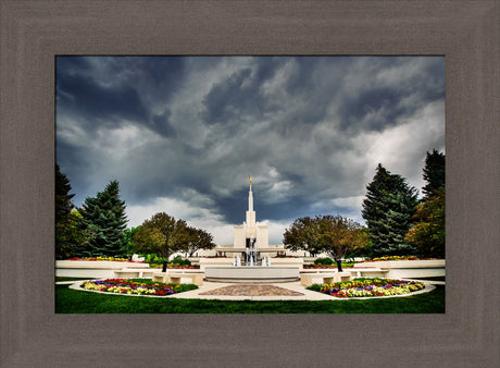 Denver Temple - Stormy Skies by Scott Jarvie