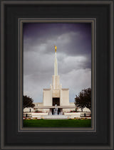 Denver Temple - Stormy Fountain by Scott Jarvie