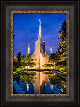 Portland Temple - Reflections in Blue by Scott Jarvie