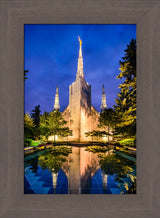 Portland Temple - Reflections in Blue by Scott Jarvie