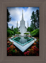 Portland Temple - Garden Reflection Pool by Scott Jarvie