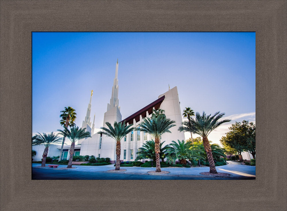 Las Vegas Temple - Blue Skies from the Front by Scott Jarvie