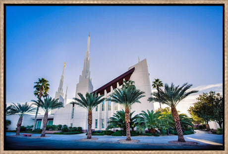 Las Vegas Temple - Blue Skies from the Front by Scott Jarvie