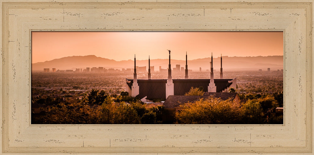 Las Vegas Temple - City in Sepia by Scott Jarvie