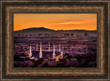 Las Vegas Temple - Orange Sunset by Scott Jarvie