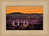 Las Vegas Temple - Orange Sunset by Scott Jarvie