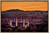 Las Vegas Temple - Orange Sunset by Scott Jarvie