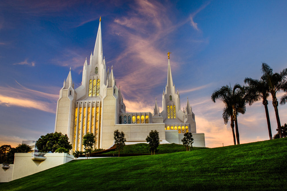 San Diego Temple - Sunset by Scott Jarvie