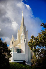 San Diego Temple - Spire and Cloud by Scott Jarvie