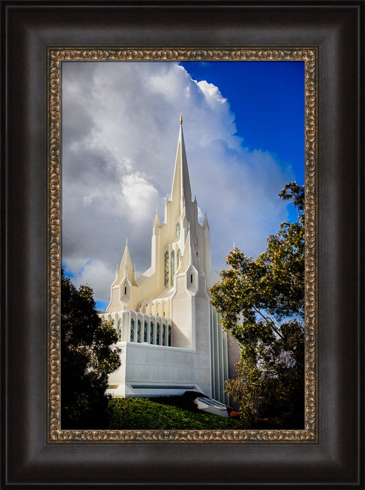 San Diego Temple - Spire and Cloud by Scott Jarvie