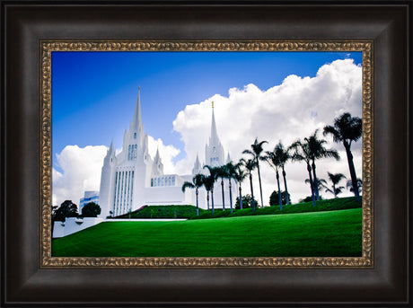 San Diego Temple - Summer Palms by Scott Jarvie