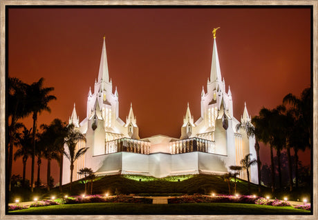 San Diego Temple - Sunset on Fire by Scott Jarvie