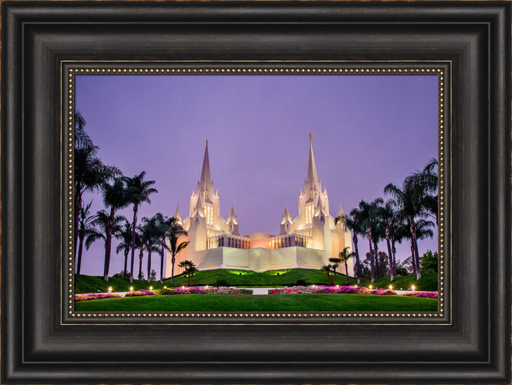 San Diego Temple - Morning in Purple by Scott Jarvie