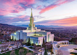 Bountiful Temple - Sunset Across the Valley 5x7 print