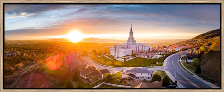 Bountiful Temple - Sunset Panorama by Scott Jarvie