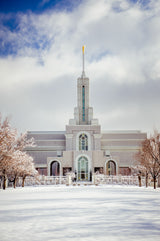 Mt Timpanogos Temple - Snowy White by Scott Jarvie