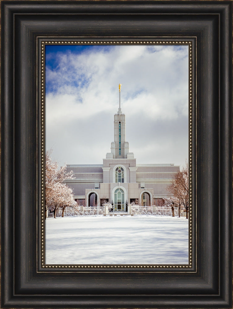 Mt Timpanogos Temple - Snowy White by Scott Jarvie