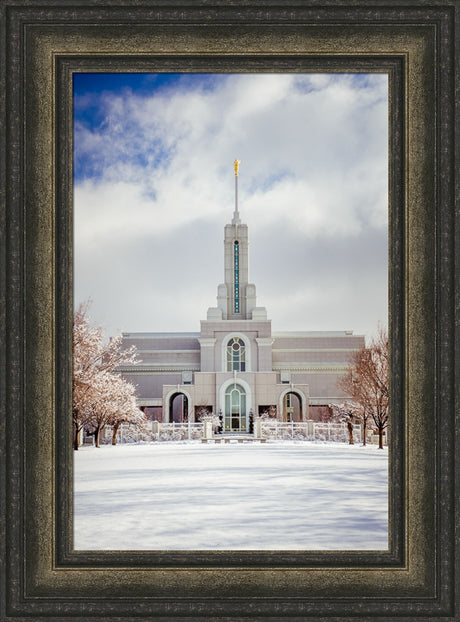 Mt Timpanogos Temple - Snowy White by Scott Jarvie