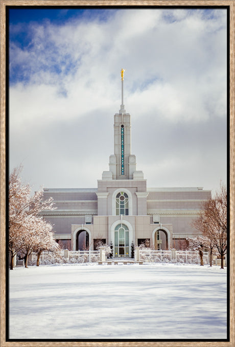 Mt Timpanogos Temple - Snowy White by Scott Jarvie