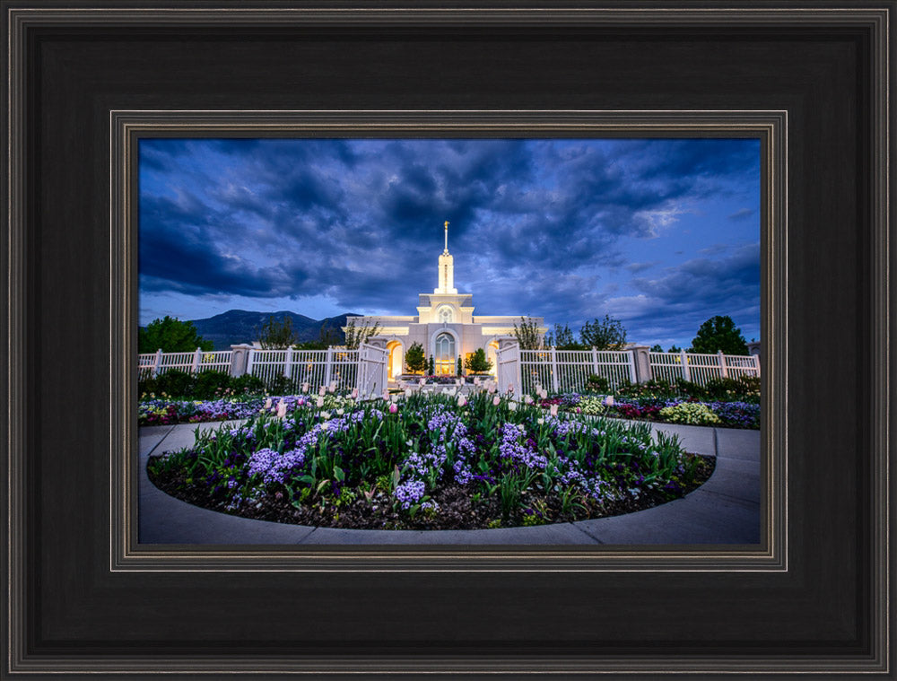 Mt Timpanogos Temple - Flowers by Scott Jarvie